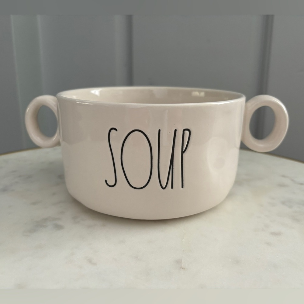 Rae Dunn Artisan Collection Double Handle Ceramic Soup Bowl
